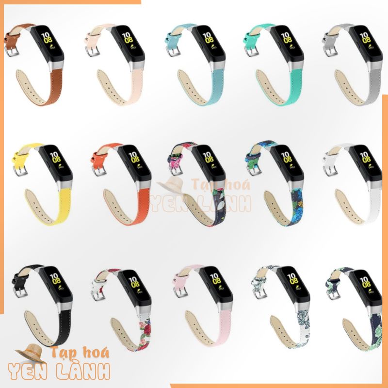 Dây đeo da mềm nhiều màu sắc thay thế cho đồng hồ thông minh Samsung Galaxy Fit/ Fit-e SM-R375 R370