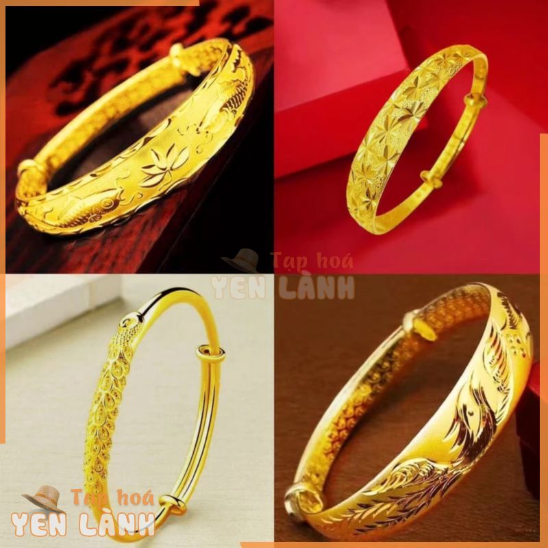 Vòng Tay Hở Mạ Vàng 24K Thời Trang