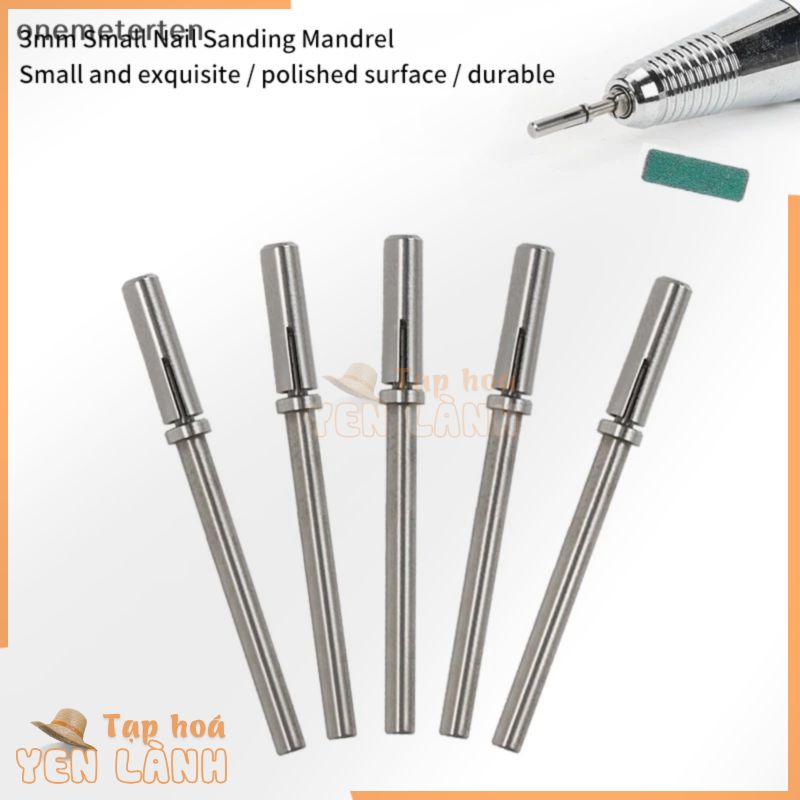 Rten nail 3.1mm nhỏ mini bằng thép không gỉ băng nhám mandrel để làm móng tay giấy nhám giá đỡ vòng 3/32 phụ kiện máy khoan móng tay n