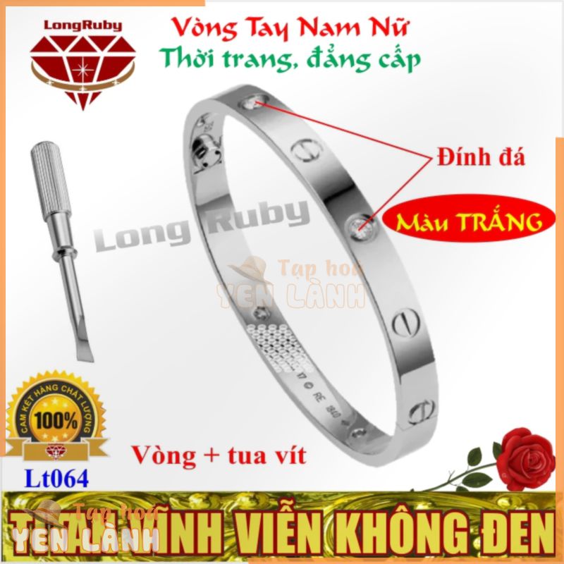 VÒNG TAY NAM NỮ TITAN MÀU TRẮNG VÀNG HỒNG | LẮC TAY THỜI TRANG ĐẸP – LT061R