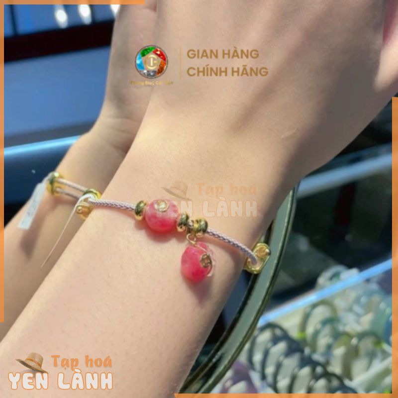 Vòng Dây Cáp Tường Vi Túi Kim Tiền Catie Gems – Vòng Phong Thủy, Mang Năm Lượng Tích Cực, May Mắn