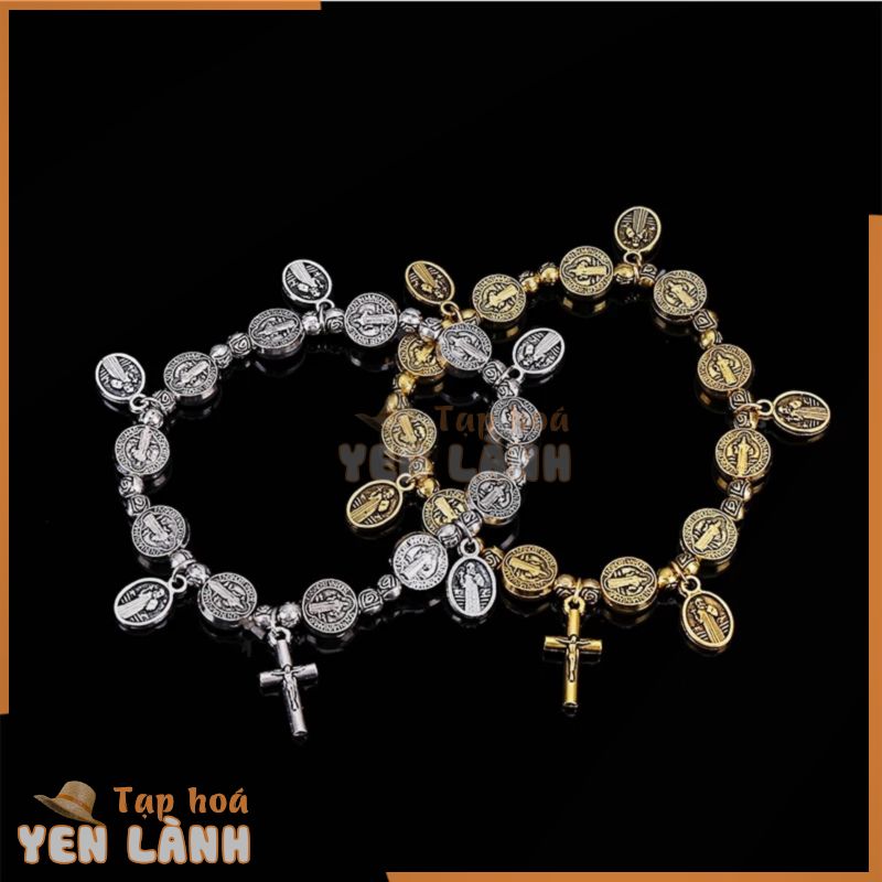 Vòng Tay Thánh Giá Chúa Jesus Rose Center Holy Mercy Biểu Tượng Thánh Giá Thánh Giá Thánh Benedict Rosary