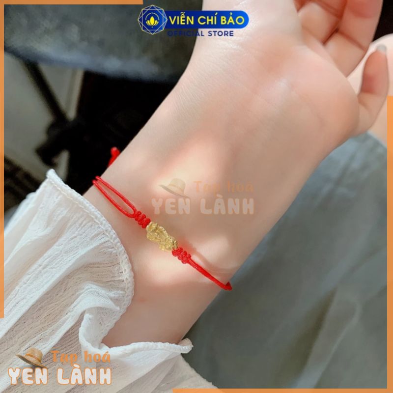 Vòng chỉ đỏ may mắn mix charm tỳ hưu vàng 24k – Viễn Chí Bảo L800052