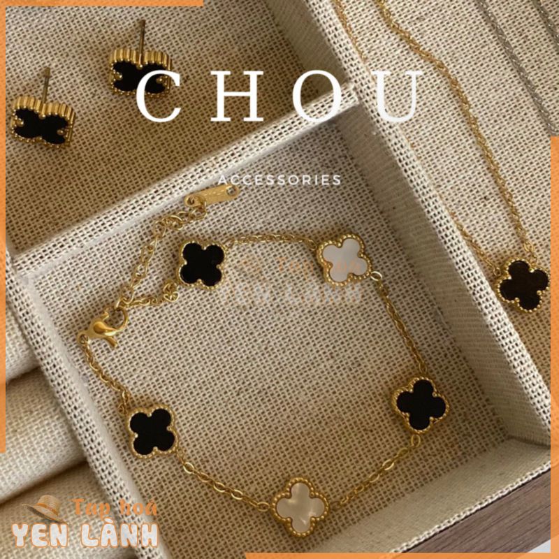 Vòng Tay Titan, Lắc Tay Titan Cỏ 4 Lá | CHOU ACCESSORIES |