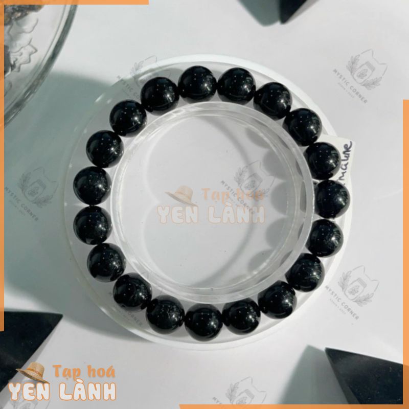 Vòng tay Black Tourmaline ( đá Tourmaline đen ) bảo vệ khỏi năng lượng tiêu cực