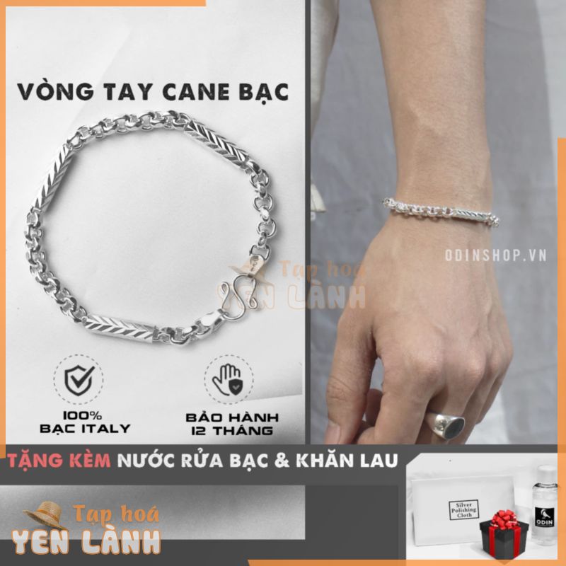 Vòng tay Cane Bạc S925 đốt trúc phong cách cổ điển & thanh lịch – Tặng kèm NƯỚC RỬA BẠC