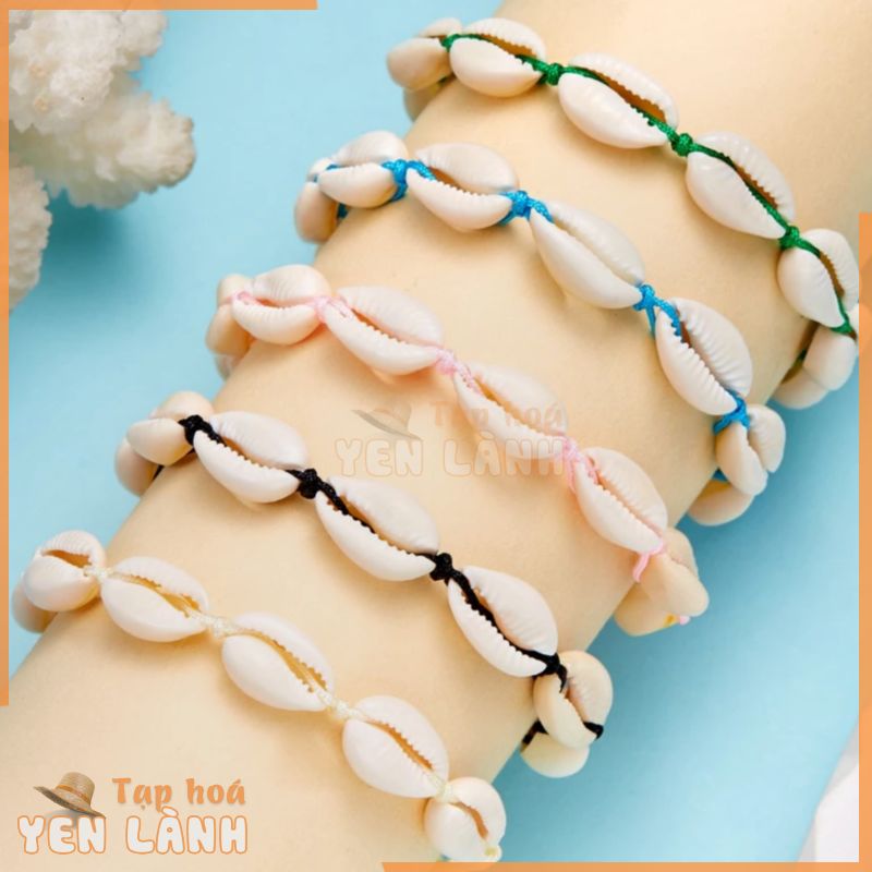 Thời Trang Bohemian Nhiều Màu Sắc Vỏ Hoa Vòng Tay Handmade Quyến Rũ Vòng Tay Nữ Đi Biển Trang Sức Quà Tặng Có Thể Điều Chỉnh