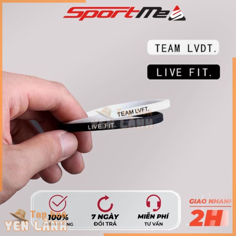 Vòng Tay Thể Thao LIVE FIT, Vòng Tay Cao Su GYM LVFT Sportme