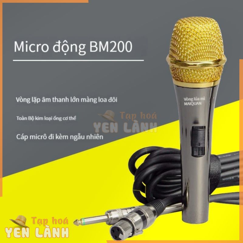 Chuyên nghiệp gia đình KTV sân khấu micro có dây hát karaoke kim loại chống huýt sáo micro hội nghị ca hát du lịch xe buýt lớn dây đai cầm tay bài phát biểu cần kéo loa giảng dạy lớp K bài hát vòng tròn năng động lúa mì