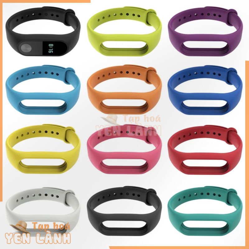 Dây đeo vòng đeo tay Xiaomi Band 2 Miband Thay thế dây đeo cổ tay Silicone màu rắn có thể phục vụ cho phụ kiện