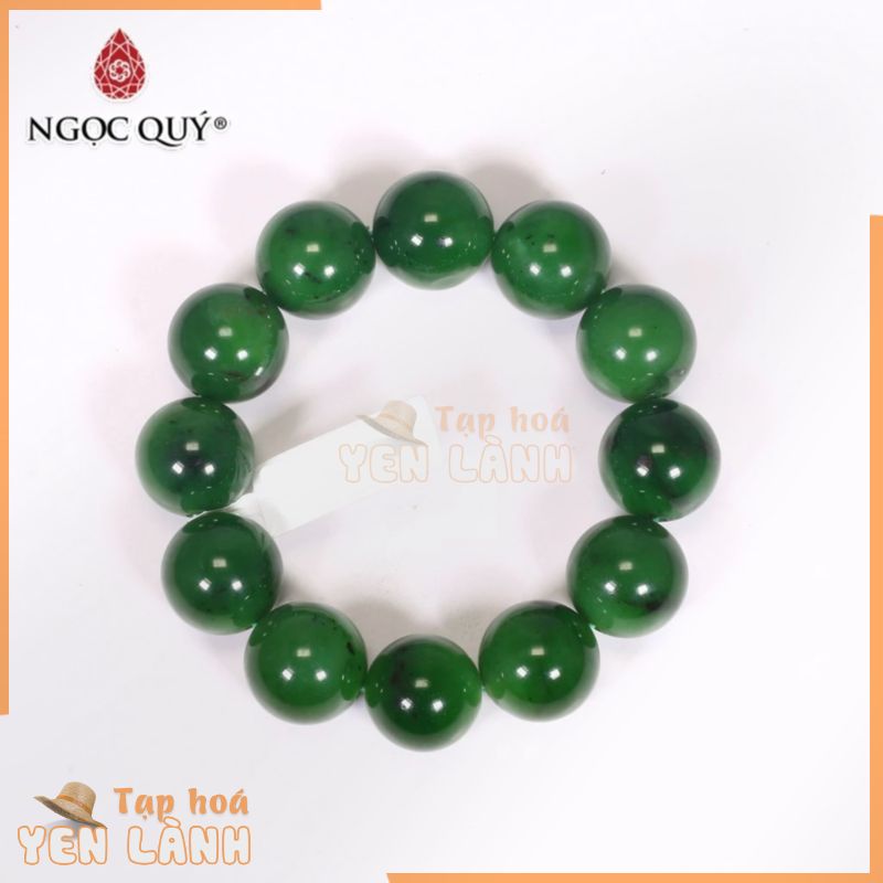 Vòng tay đá ngọc bích thiên nhiên Nephrite mệnh hỏa, mộc – Ngọc Quý