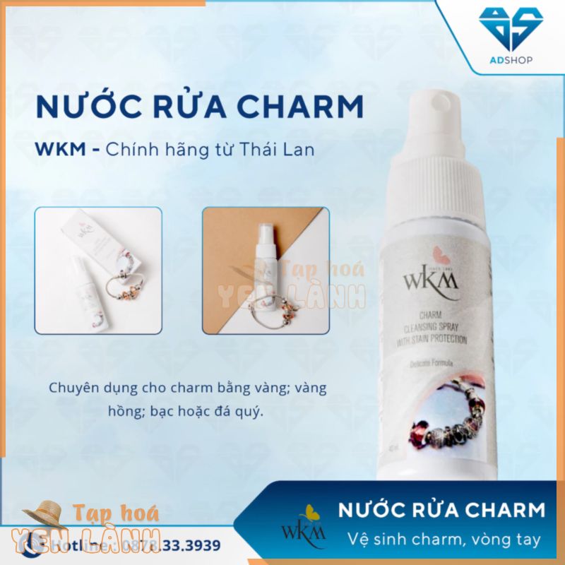 Nước Rửa, Vệ Sinh Làm Sạch Vòng Tay; Charm Pandora – AD SHOP – Nước Vệ Sinh Trang Sức Chính Hãng Thái Lan