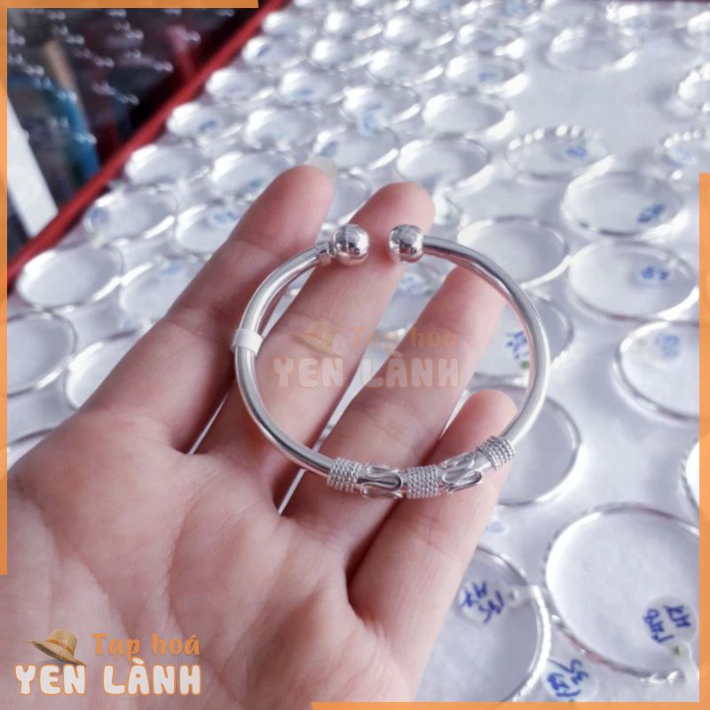 vòng tay bạc bọng cho bé trai YN JEWELRY