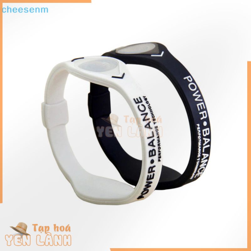 Cheenm Power Balance Năng Lượng Sức Khỏe Vòng Tay Cho Thể Thao Dây Đeo Tay Ion Silicone Band Quà Tặng VN