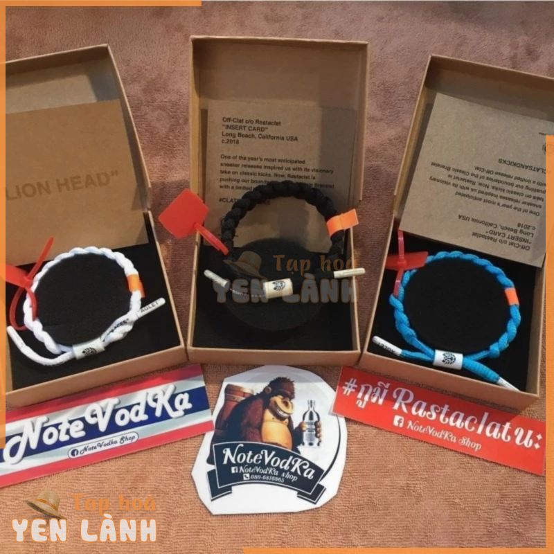 Điểm✺✥✒Rastaclat x OFF WHITE Series Dây giày Vòng tay dệt