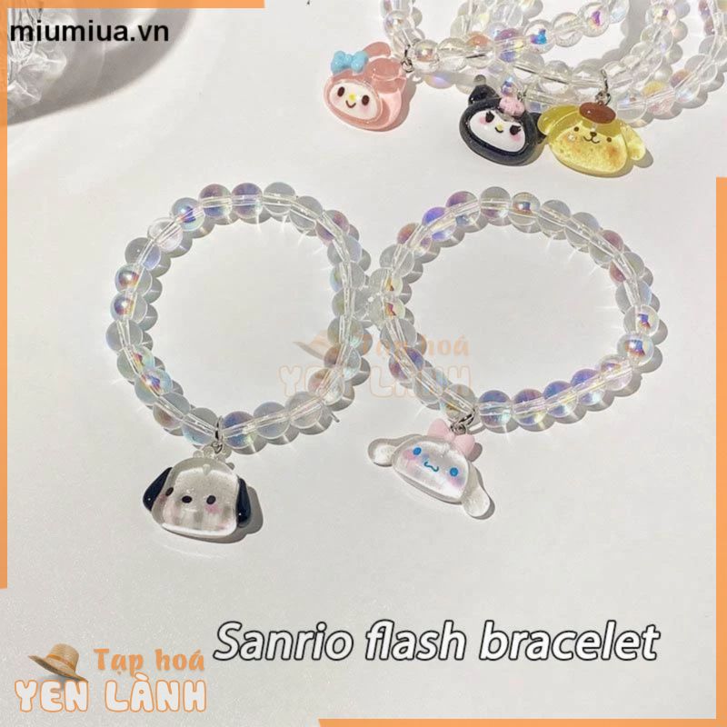 miumiua SANRIO Vòng Tay Chuỗi Hạt Resin Nhiều Màu Thời Trang Cho Nữ