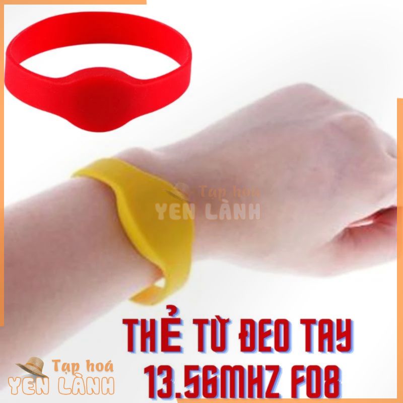 [ID Cố Định] Thẻ Từ đeo tay ID125k và IC13.56Mhz (F08) Vòng tay RFID tủ khóa phòng xông hơi