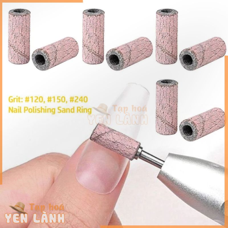 Vòng cát đánh bóng móng tay mikyco, chất tẩy sơn gel 3mm băng nhám ngựa vằn mini, bánh xe mài móng tay đa năng phụ kiện thay thế máy khoan móng tay