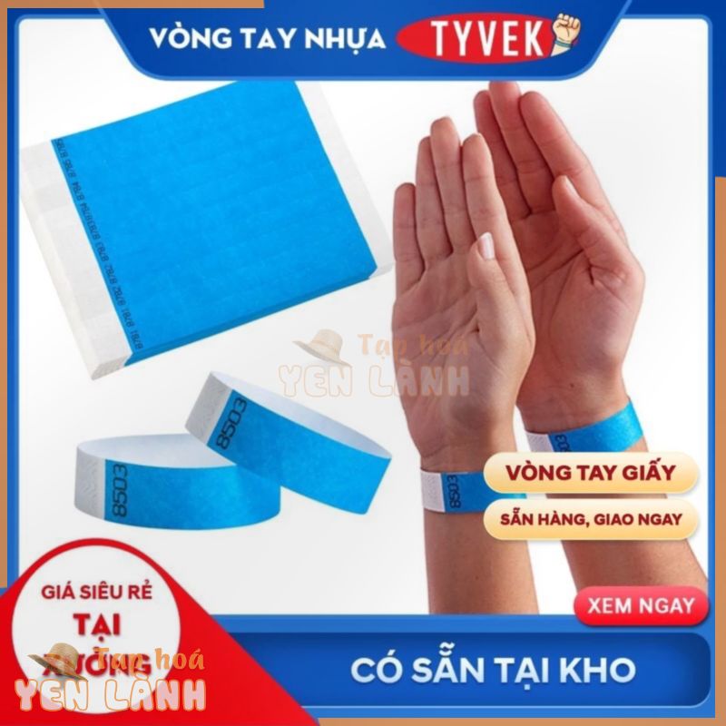 Vòng tay giấy, Vòng tay sự kiện xé khó rách dùng cho sự kiện, Vòng đeo tay giấy sự kiện cho khu vui chơi