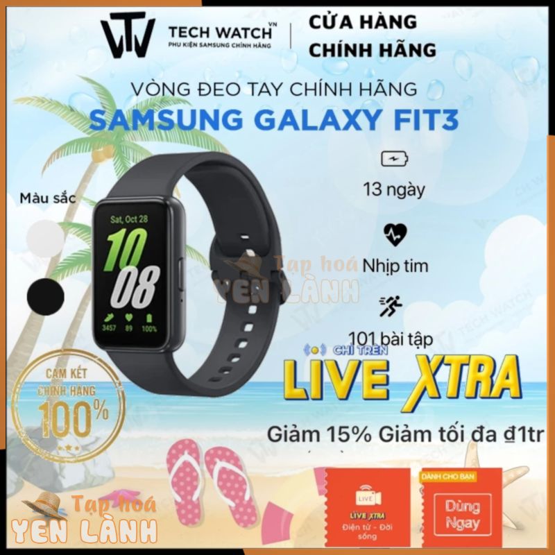 [SAMSUNG GALAXY FIT 3 ] – Vòng đeo tay theo dõi sức khỏe Samsung Galaxy Fit 3 2024 – Hàng chính hãng