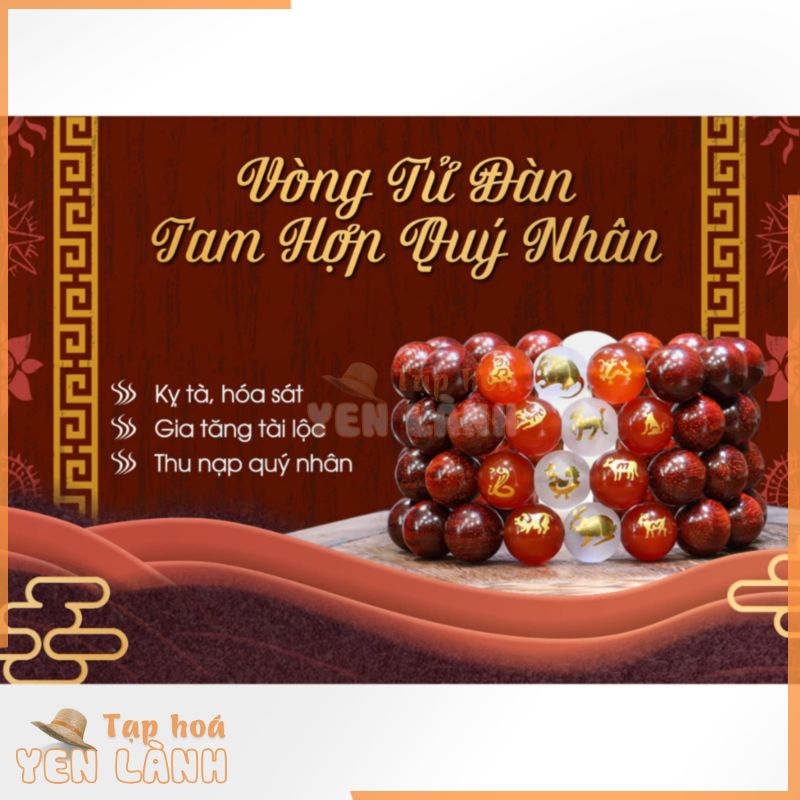 Vòng tay Tam Hợp Quý Nhân Phong Thủy Tam Nguyên