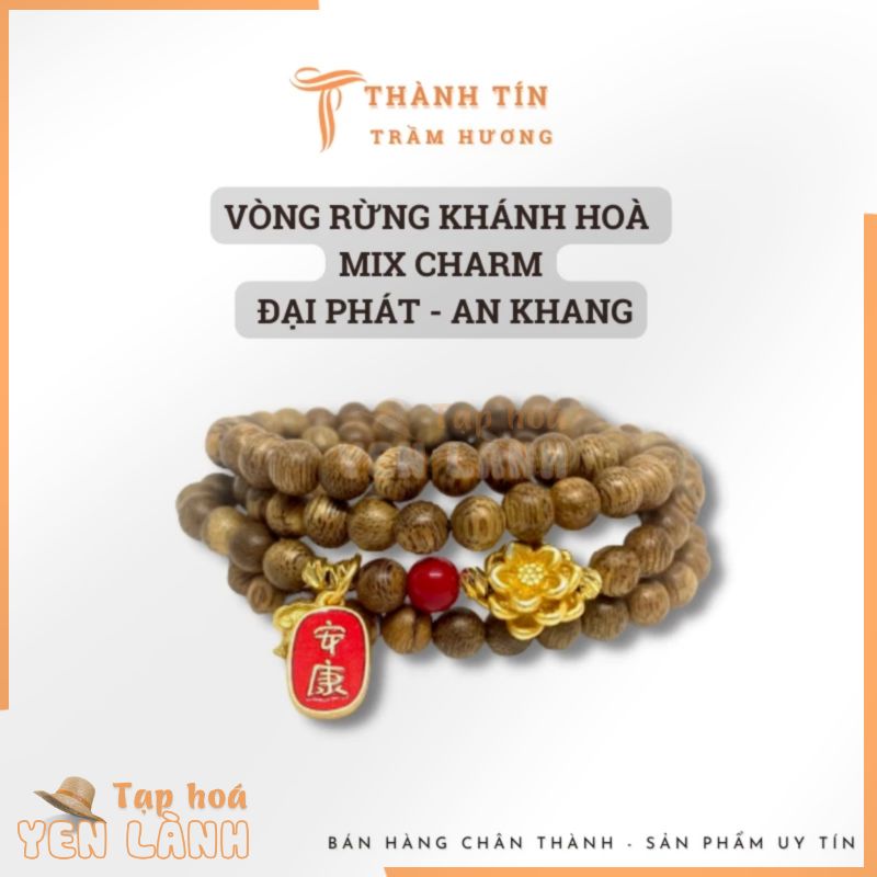 Vòng tay trầm hương 108 hạt nam nữ, chuỗi hạt mix charm đá đỏ  phong thuỷ 6mm hàng rừng Khánh Hoà