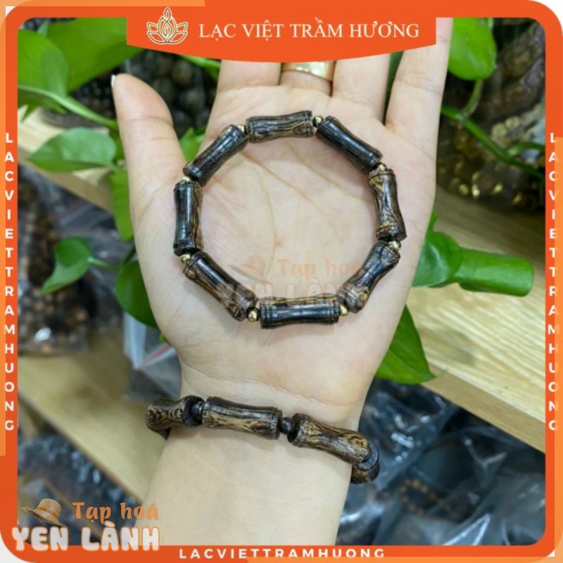 Vòng Tay Trầm Hương cho Nữ Lu Thống 6mm Chiêu hút Tài Lộc – Trầm Sánh Chìm Cao Cấp Tự Nhiên Lạc Việt Uy Tín