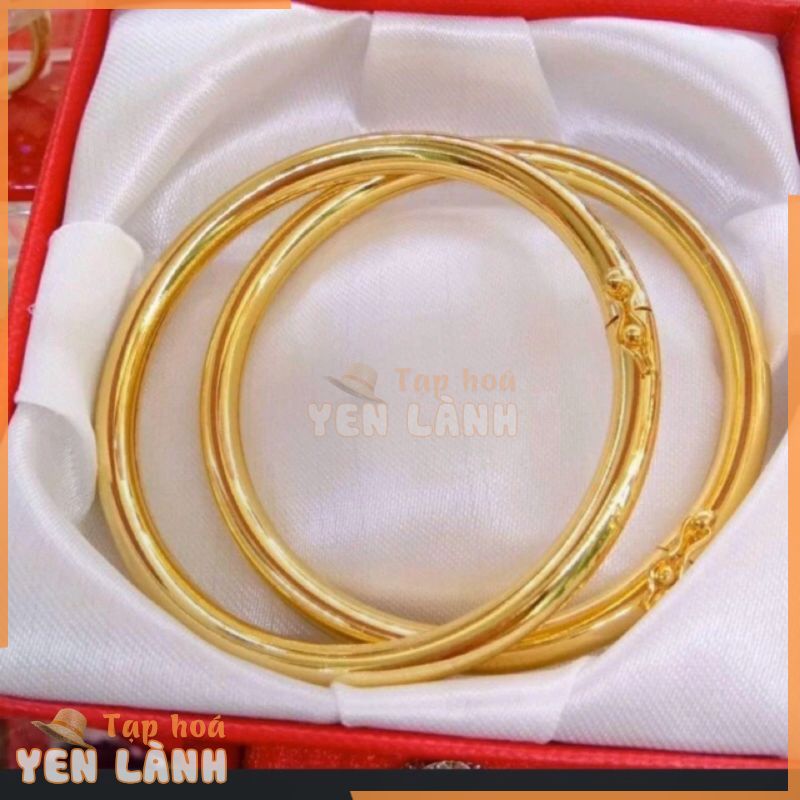 Vòng tay nữ khoá gài mạ vàng 24k lắc tay nữ   V224k