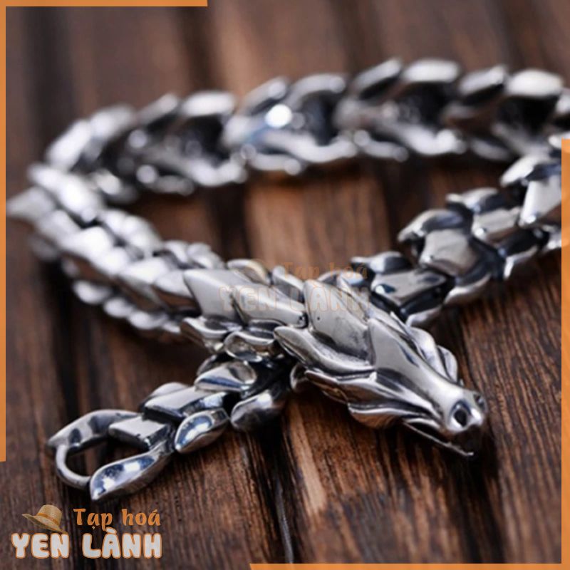 Vòng đeo tay bằng thép không gỉ 316L phong cách Viking cổ điển cho nam